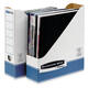 Tijdschriftcassette Bankers Box System A4  wit blauw