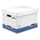 Archiefdoos Bankers Box System standaard wit blauw