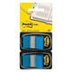 Indextabs Post-it 680 25.4x43.2mm duopack blauw 2x 50 tabs