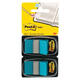 Indextabs Post-it 680 25.4x43.2mm duopack blauw 2x 50 tabs