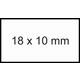 Prijsetiket 10x18mm Sato PB1 afneembaar wit