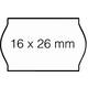 Prijsetiket 16x26mm Open-Data S14/Sato Judo afneembaar wit