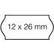 Prijsetiket 12x26mm Open-Data C6 permanent wit 1500 stuks