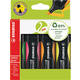Markeerstift STABILO GREEN BOSS 6070/4 assorti etui à 4 stuks