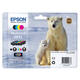 Inktcartridge Epson 26XL T2636 zwart + 3 kleuren