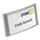 Badge Durable 8542 classic met magneet 34x74mm zilvergrijs