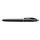 Balpen Bic 4kleuren Pro met ring medium zwart