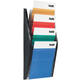 Folderhouder Helit wand 4x A4 zwart