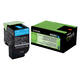 Tonercartridge Lexmark 80C2SC0 prebate blauw