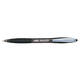 Balpen Bic Atlantis soft metalen clip clic medium zwart
