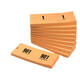 Nummerblok 42x105mm nummering 1-1000 oranje 10 stuks