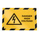 Duraframe Durable 4945130 security A4 magneet geel/zwart 5 stuks