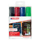 Krijtstift edding 4090 window schuin 4-15mm assorti etui à 4 stuks