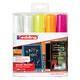 Krijtstift edding 4090 window schuin 4-15mm assorti etui à 5 stuks