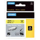 Labeltape Dymo Rhino industrieel krimpkous 19mm zwart op geel