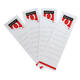 Rugetiket Quantore breed 58x190mm zelfklevend wit 10 stuks