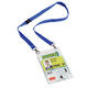 Badge Durable voor evenementen A6 met koord blauw 10 stuks