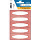 Etiket HERMA 3639 keuken ruit rood