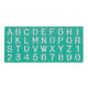 Lettersjabloon Linex hoofletters/letters/cijfers 30mm