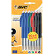 Balpen Bic M10 medium assorti blister à 10+4 gratis