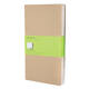 Schrift Moleskine 130x210mm blanco 160 pagina's 70gr kraft set à 3 stuks