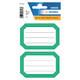 Etiket HERMA 5716 82x55mm schrift groene rand 12 stuks