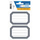 Etiket HERMA 5719 82x55mm schrift grijze rand 12 stuks