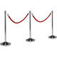 Afzetkoord Securit 150cm rood met chroome knop