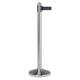Afzetpaal Securit RVS met rolband 210cm zwart