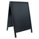 Stoepbord Securit 550x850x30mm zwart hout