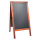 Stoepbord Securit 700x1250x40mm mahonie hout