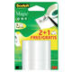 Plakband Scotch Magic 19mmx15m 2+1 gratis onzichtbaar 3 rollen