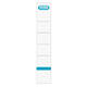 Rugetiket Elba smal 34x190mm zelfklevend wit/blauw 10 stuks
