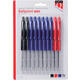 Balpen Quantore drukknop assorti 10 stuks