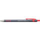 Balpen Quantore rubbergrip drukknop rood medium