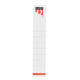 Rugetiket Quantore smal 34x190mm zelfklevend wit 10 stuks