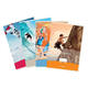 Cursusblok Aurora A4 ruit 10x10mm 2-gaats 200 pagina's 70gr