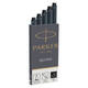 Inktpatroon Parker Quink permanent zwart pak à 5 stuks