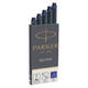 Inktpatroon Parker Quink permanent blauw pak à 5 stuks