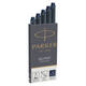 Inktpatroon Parker Quink permanent blauwzwart pak à 5 stuks