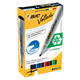 Whiteboardmarker Bic Velleda 1701 rond large assorti doos à 4 stuks