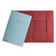 Dossiermap Esselte folio 3 kleppen manilla 275gr rood