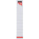 Rug-insteekkaart Quantore smal 30x190mm wit 10 stuks