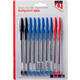 Balpen Quantore stick assorti blister 10 stuks