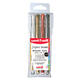 Rollerpen Uni-ball Signo breed metallic assorti etui à 4 stuks