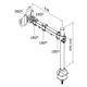 Monitorarm Neomounts D960G 10-30" doorvoer zwart