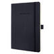 Notitieboek Sigel Conceptum Pure A5 194blz 80gr lijn softcover zwart