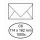 Envelop IEZZY bank C6 114x162mm gegomd wit 1000 stuks
