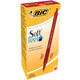 Balpen Bic soft feel grip clic medium rood