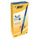 Balpen Bic soft feel grip clic medium blauw